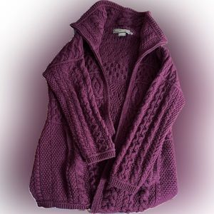 Inis Craft 100% Merino Wool Irish Sweater size L